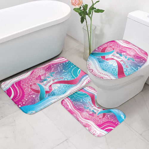 Australia Hereditary Cancer Awareness Bathroom Set Never Give Up