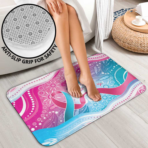 Australia Hereditary Cancer Awareness Bathroom Set Never Give Up