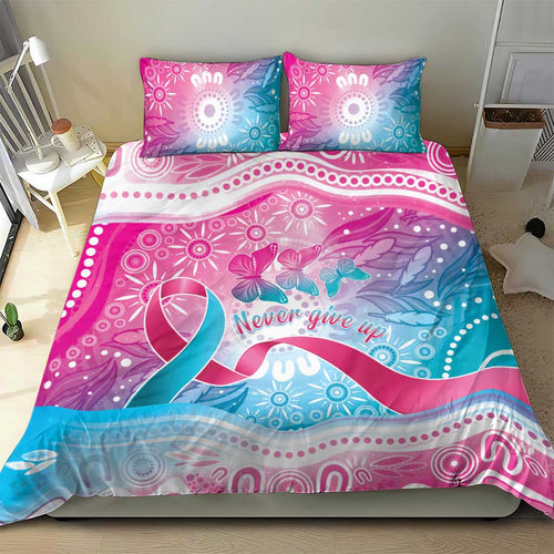 Australia Hereditary Cancer Awareness Bedding Set Never Give Up