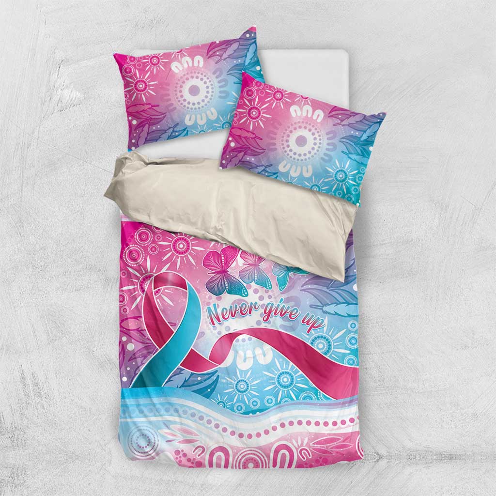 Australia Hereditary Cancer Awareness Bedding Set Never Give Up