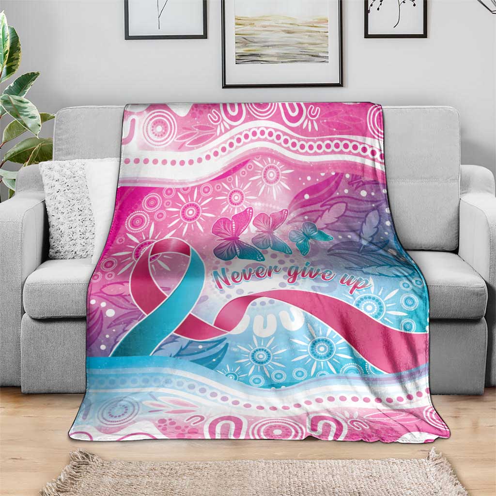 Australia Hereditary Cancer Awareness Blanket Never Give Up