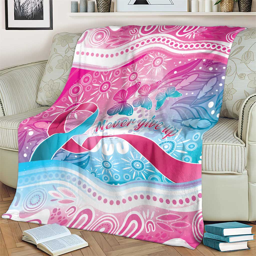 Australia Hereditary Cancer Awareness Blanket Never Give Up