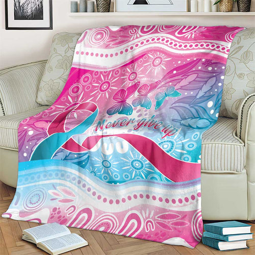 Australia Hereditary Cancer Awareness Blanket Never Give Up
