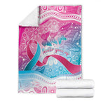 Australia Hereditary Cancer Awareness Blanket Never Give Up