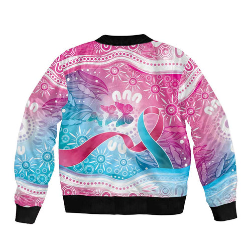 Australia Hereditary Cancer Awareness Bomber Jacket Never Give Up