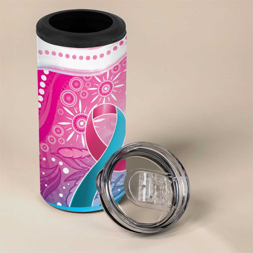 Australia Hereditary Cancer Awareness 4 in 1 Can Cooler Tumbler Never Give Up