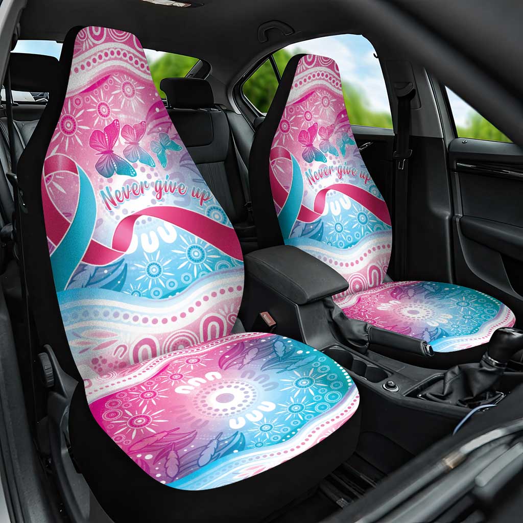 Australia Hereditary Cancer Awareness Car Seat Cover Never Give Up