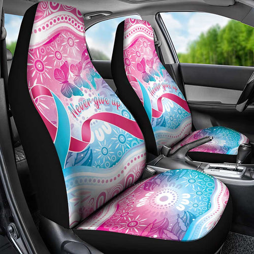 Australia Hereditary Cancer Awareness Car Seat Cover Never Give Up