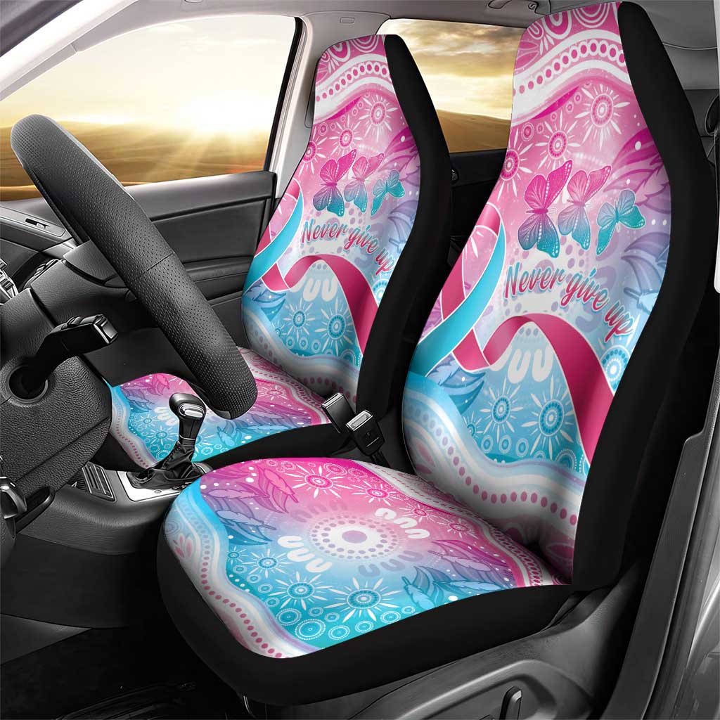 Australia Hereditary Cancer Awareness Car Seat Cover Never Give Up