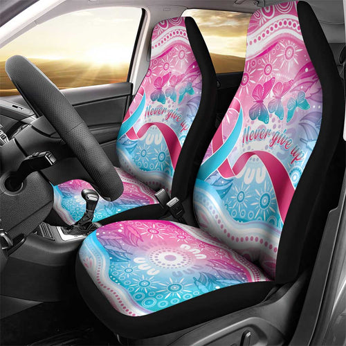 Australia Hereditary Cancer Awareness Car Seat Cover Never Give Up