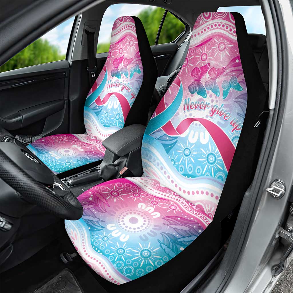 Australia Hereditary Cancer Awareness Car Seat Cover Never Give Up