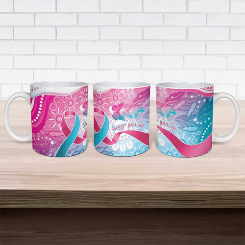 Australia Hereditary Cancer Awareness Ceramic Mug Never Give Up