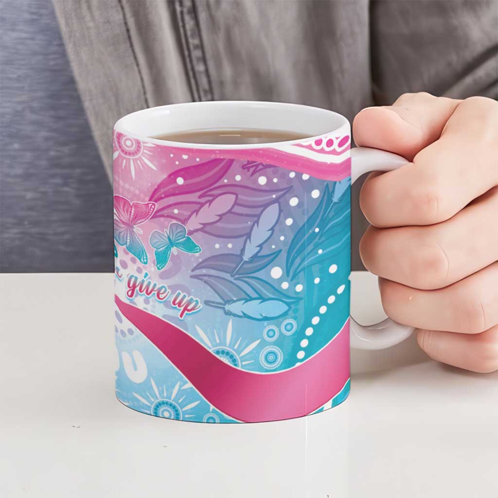 Australia Hereditary Cancer Awareness Ceramic Mug Never Give Up