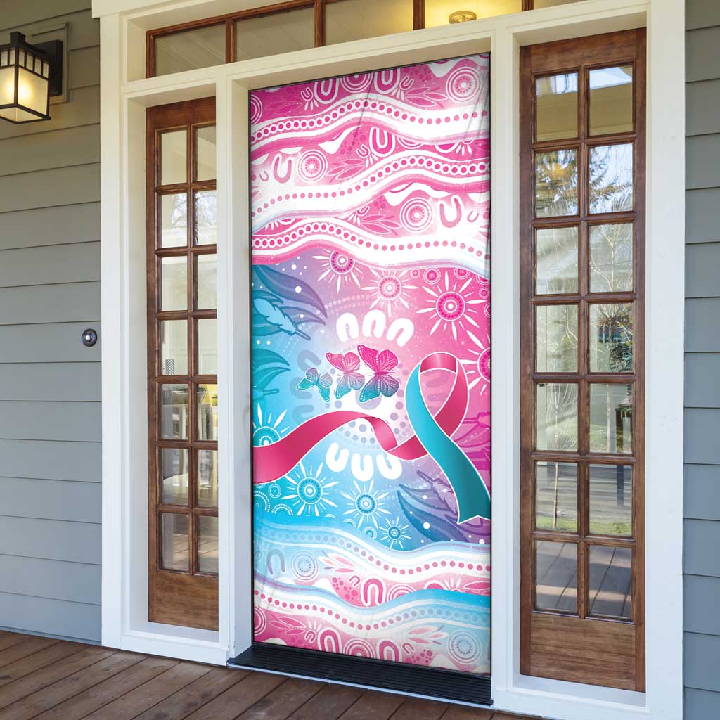 Australia Hereditary Cancer Awareness Door Cover Never Give Up