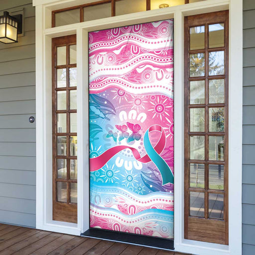 Australia Hereditary Cancer Awareness Door Cover Never Give Up