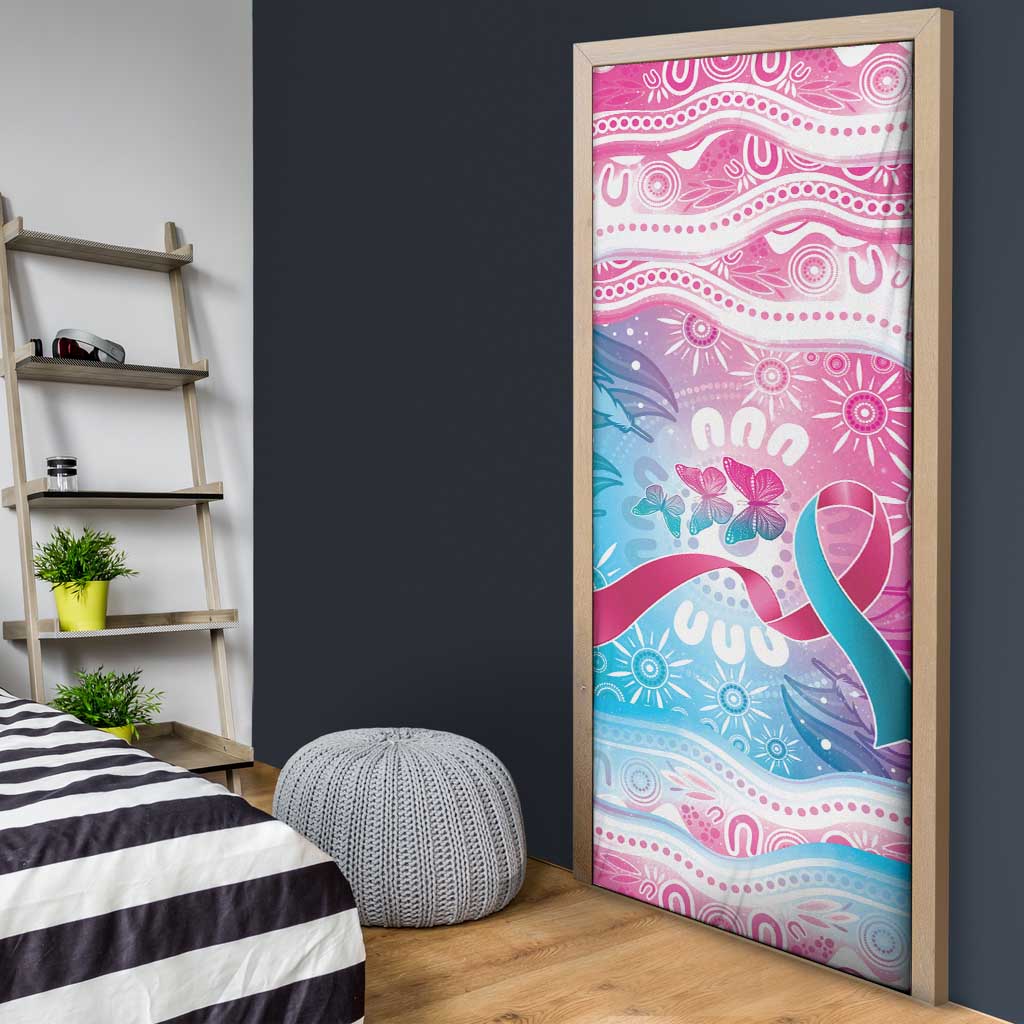Australia Hereditary Cancer Awareness Door Cover Never Give Up