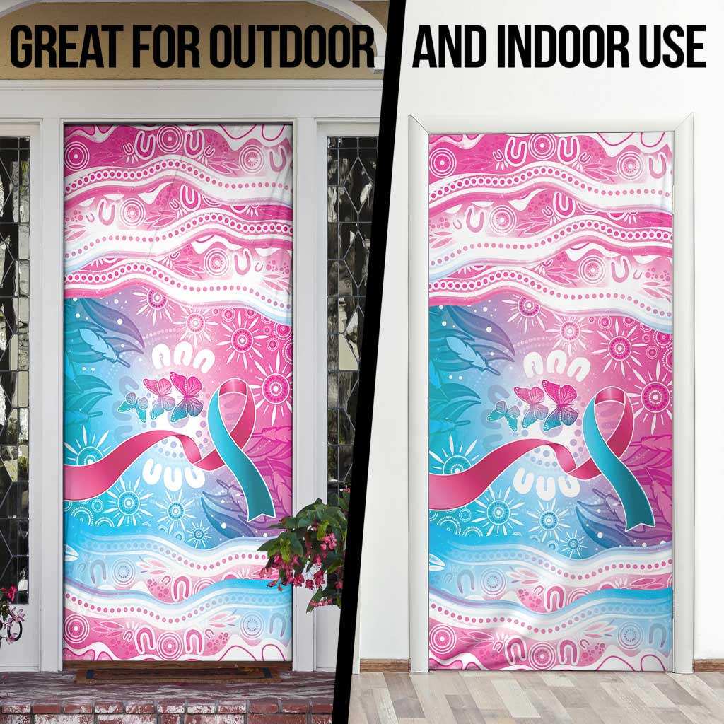 Australia Hereditary Cancer Awareness Door Cover Never Give Up