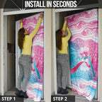 Australia Hereditary Cancer Awareness Door Cover Never Give Up
