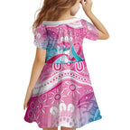 Australia Hereditary Cancer Awareness Family Matching Mermaid Dress and Hawaiian Shirt Never Give Up