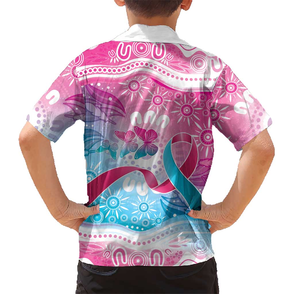 Australia Hereditary Cancer Awareness Family Matching Summer Maxi Dress and Hawaiian Shirt Never Give Up