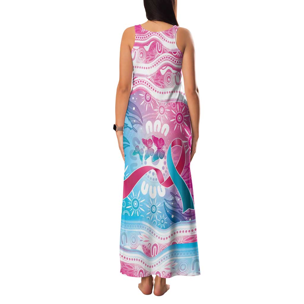 Australia Hereditary Cancer Awareness Family Matching Tank Maxi Dress and Hawaiian Shirt Never Give Up