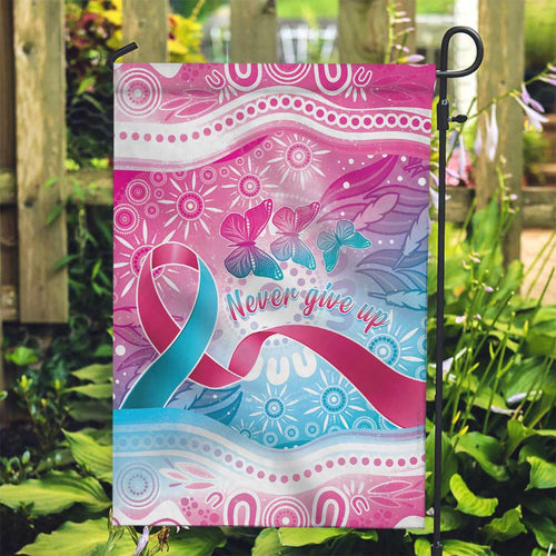 Australia Hereditary Cancer Awareness Garden Flag Never Give Up