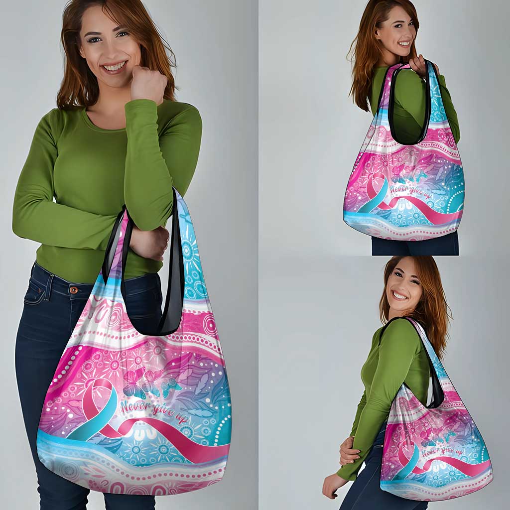 Australia Hereditary Cancer Awareness Grocery Bag Never Give Up