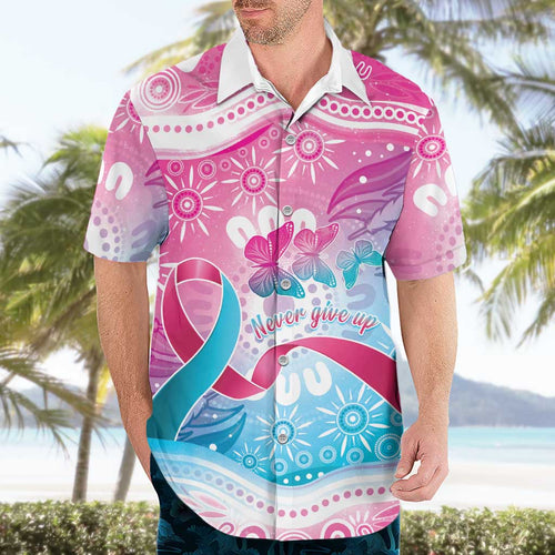 Australia Hereditary Cancer Awareness Hawaiian Shirt Never Give Up