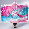 Australia Hereditary Cancer Awareness Hooded Blanket Never Give Up