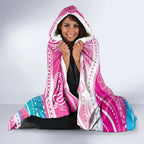 Australia Hereditary Cancer Awareness Hooded Blanket Never Give Up