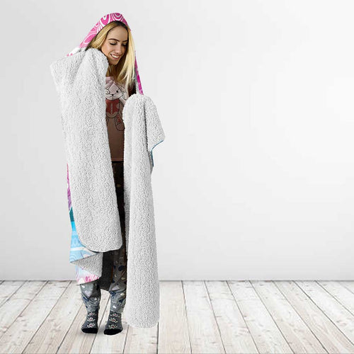 Australia Hereditary Cancer Awareness Hooded Blanket Never Give Up
