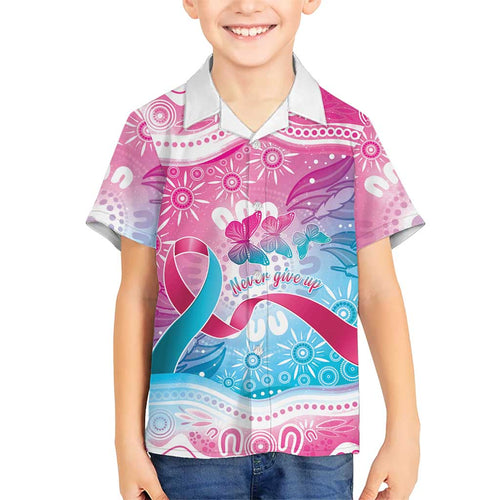 Australia Hereditary Cancer Awareness Kid Hawaiian Shirt Never Give Up