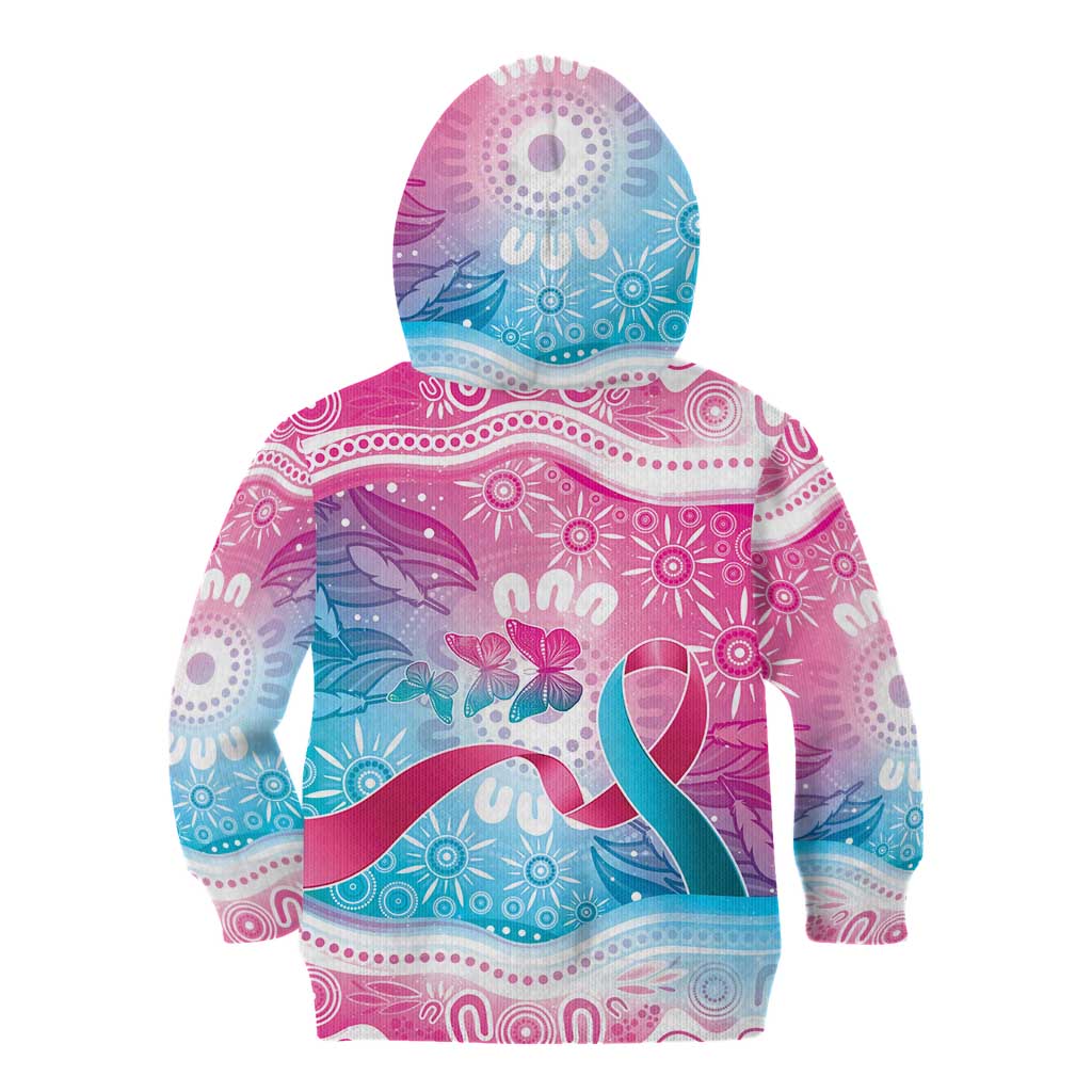 Australia Hereditary Cancer Awareness Kid Hoodie Never Give Up