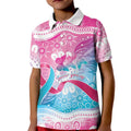 Australia Hereditary Cancer Awareness Kid Polo Shirt Never Give Up