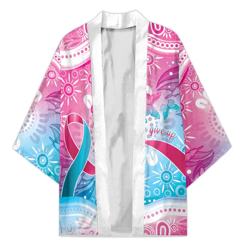 Australia Hereditary Cancer Awareness Kimono Never Give Up