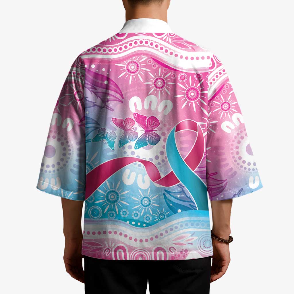 Australia Hereditary Cancer Awareness Kimono Never Give Up