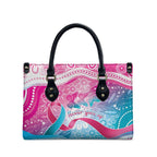 Australia Hereditary Cancer Awareness Leather Bag Never Give Up