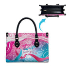 Australia Hereditary Cancer Awareness Leather Bag Never Give Up