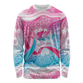 Australia Hereditary Cancer Awareness Long Sleeve Shirt Never Give Up