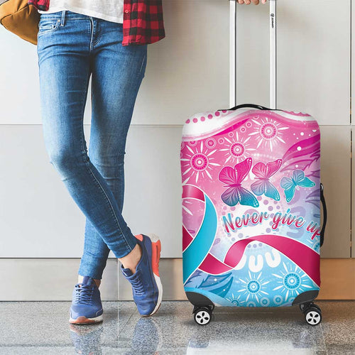 Australia Hereditary Cancer Awareness Luggage Cover Never Give Up