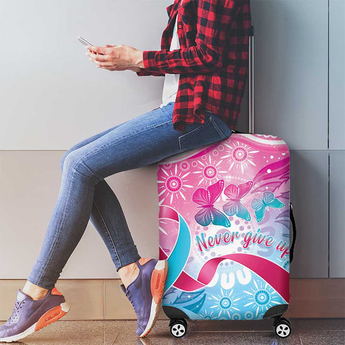 Australia Hereditary Cancer Awareness Luggage Cover Never Give Up