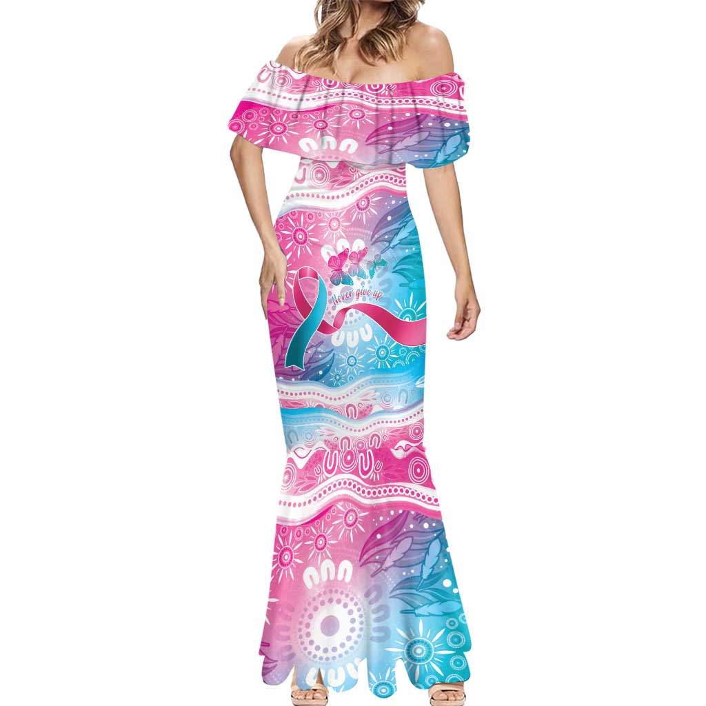 Australia Hereditary Cancer Awareness Mermaid Dress Never Give Up