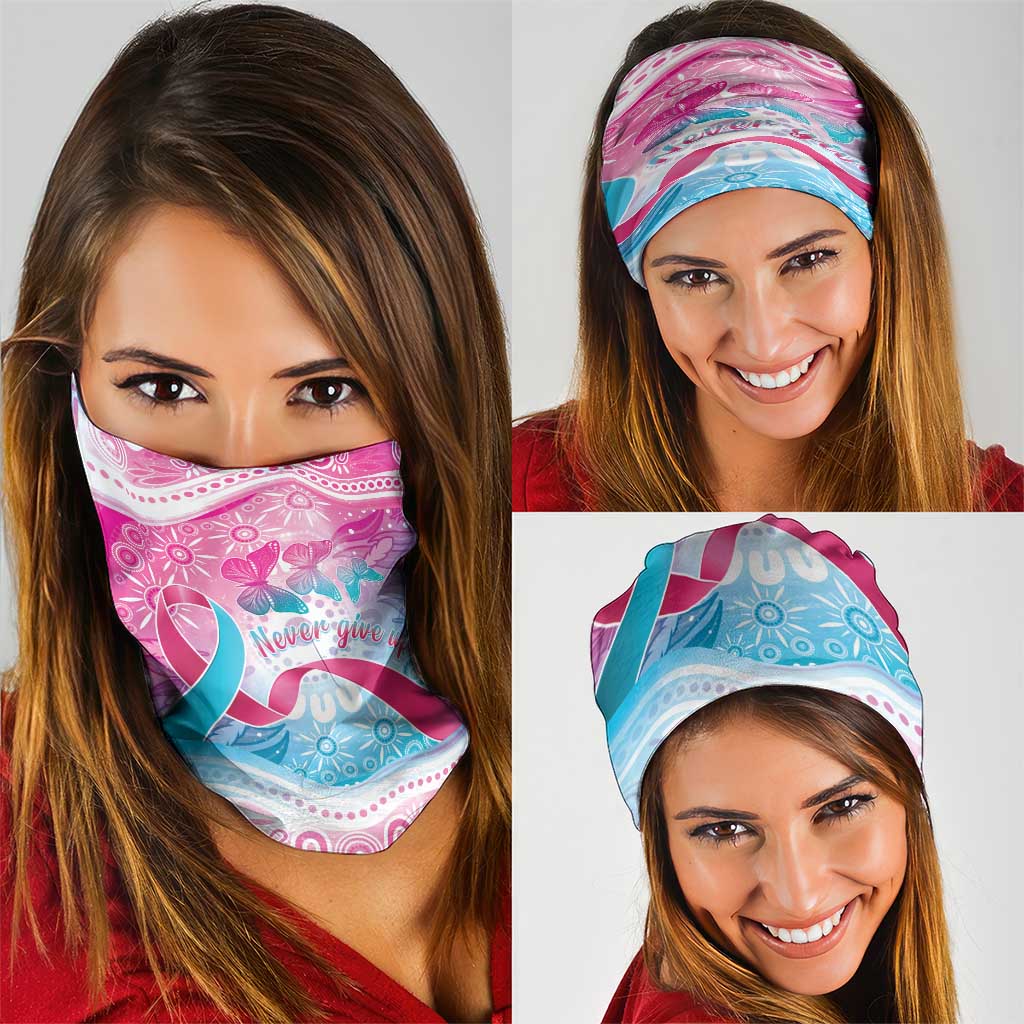 Australia Hereditary Cancer Awareness Neck Gaiter Never Give Up