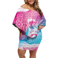 Australia Hereditary Cancer Awareness Off Shoulder Short Dress Never Give Up