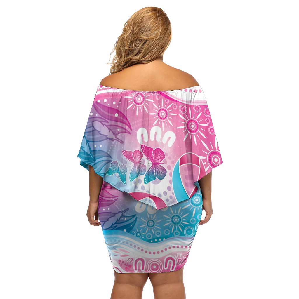 Australia Hereditary Cancer Awareness Off Shoulder Short Dress Never Give Up