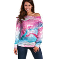 Australia Hereditary Cancer Awareness Off Shoulder Sweater Never Give Up