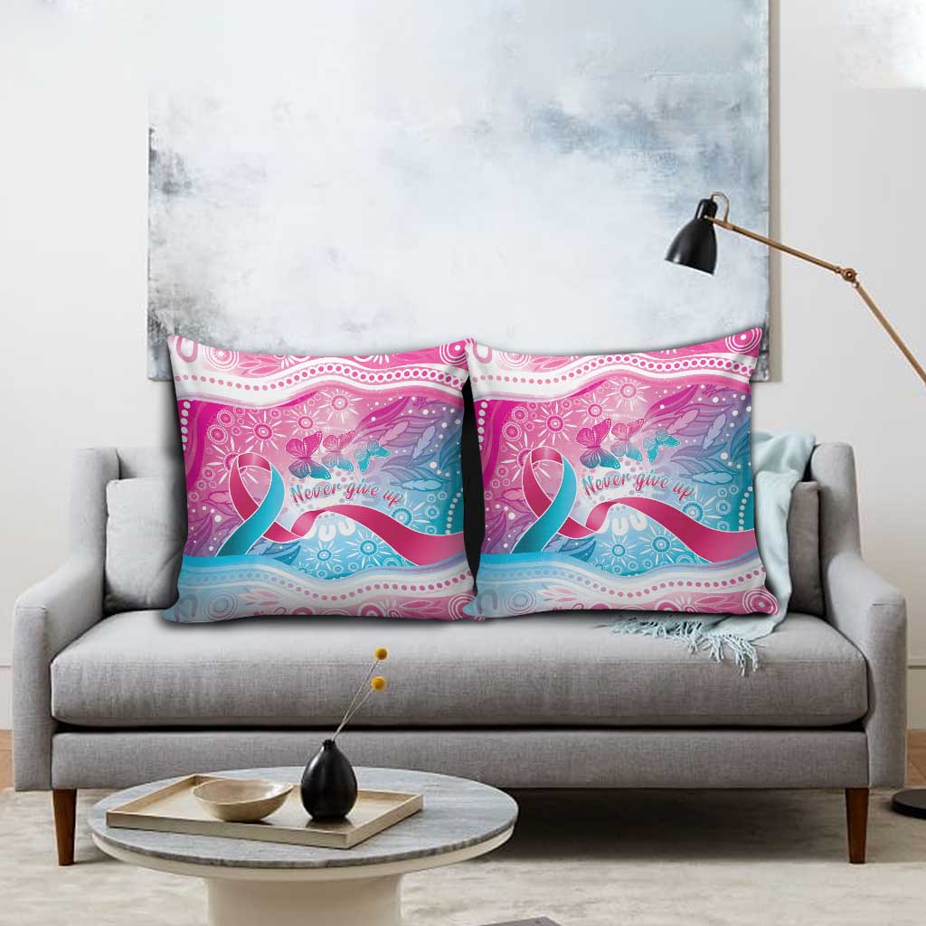 Australia Hereditary Cancer Awareness Pillow Cover Never Give Up