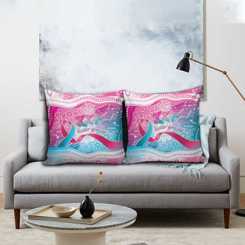 Australia Hereditary Cancer Awareness Pillow Cover Never Give Up