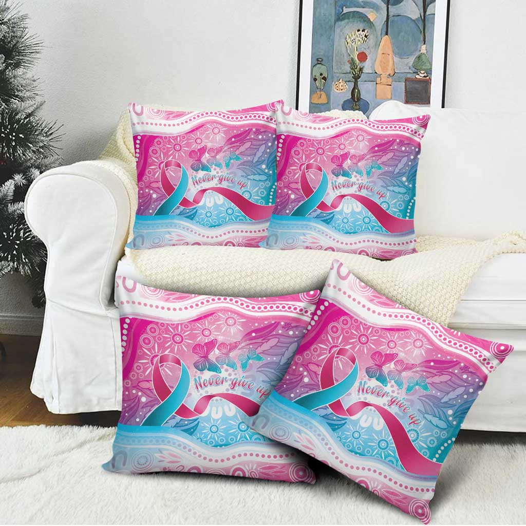Australia Hereditary Cancer Awareness Pillow Cover Never Give Up