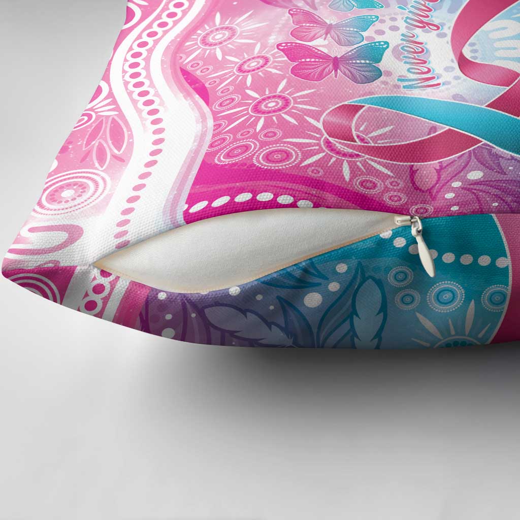 Australia Hereditary Cancer Awareness Pillow Cover Never Give Up